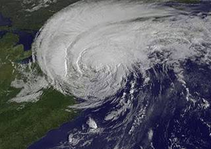 Tropical Storm Irene wreaked havoc in Vermont and Upstate New York. Photo by NASA/NOAA GOES Project.