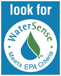 A WaterSense label indicates water saving products.