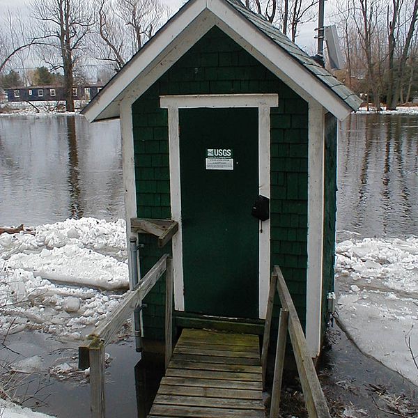 The Chazy gaging station and 17 others in the Lake Champlain Basin will receive funding for now. Photo from USGS.