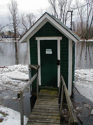 The Chazy gaging station and 17 others in the Lake Champlain Basin will receive funding for now. Photo from USGS.