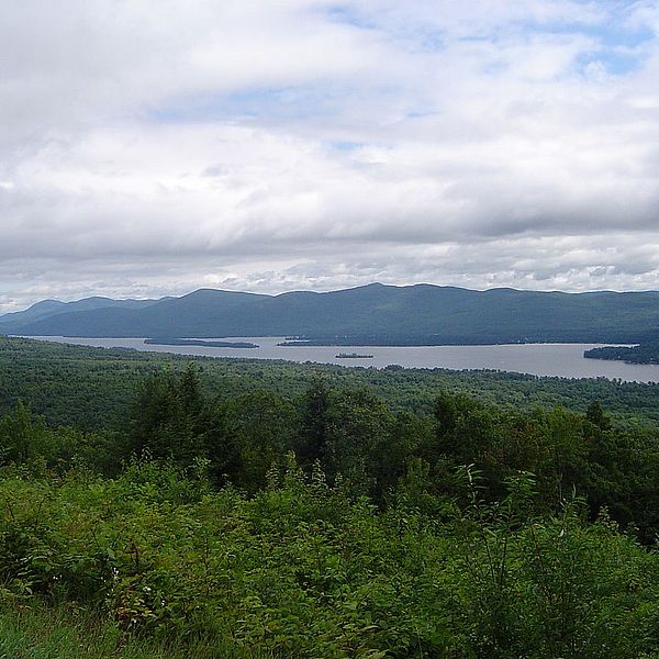 A photo of Lake George as seen from Prospect Mountain.