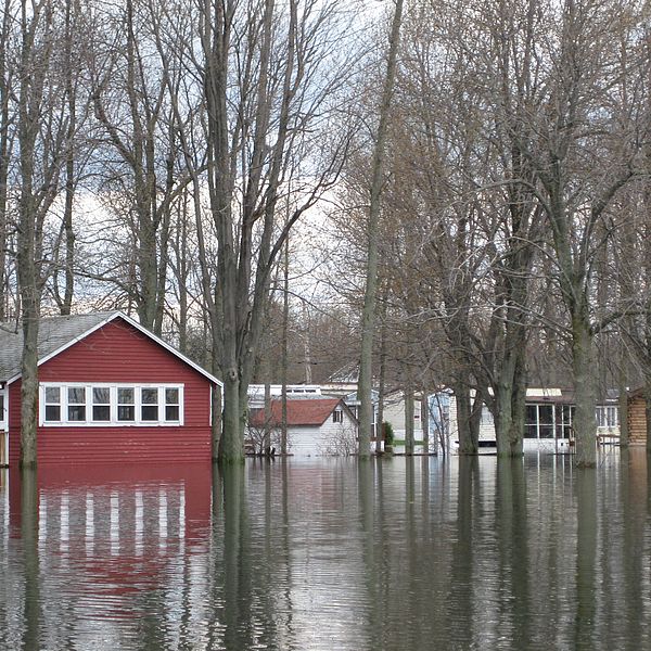 Lake flooding in 2011. Photo by Chuck Woessner.