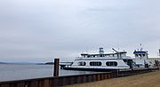 Photo of the Ferry Adirondack in Burlington Harbor by Lauren Sopher. 
