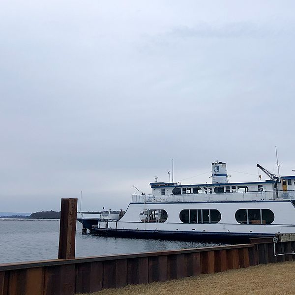 Photo of the Ferry Adirondack in Burlington Harbor by Lauren Sopher. 