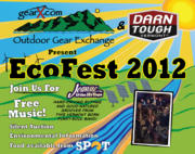 The 2012 Vermont EcoFest will be held in Burlington, VT on September 8 from 11:00 AM - 5:00 PM. Graphic by Outdoor Gear Exchange.
