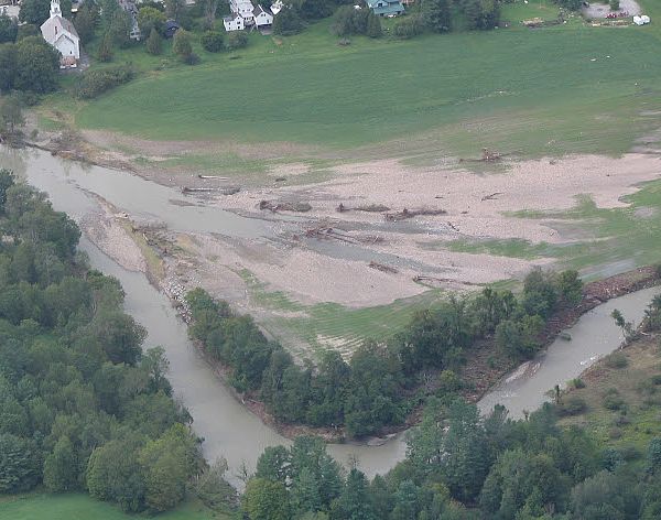 Tropical Storm Irene led to many questions about river management that will be addressed at a May 16th conference co-sponsored by LCC. Photo by VT DEC.